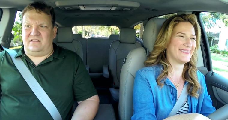 Andy Richter and Ana Gasteyer Look for Tomatoes in a 2016 Chevy Traverse