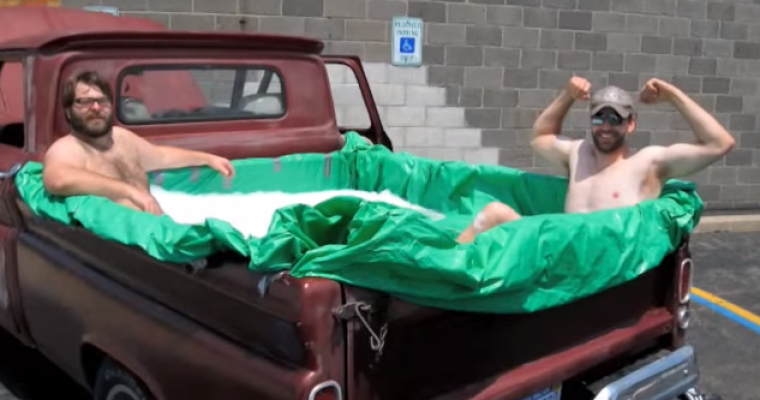 YouTube Video Shows Classic Truck Being Transformed into ‘Hillbilly Hot Tub’
