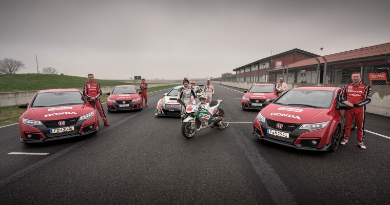 Honda Civic Type R Races MotoGP and Touring Car in 360-Degree Video