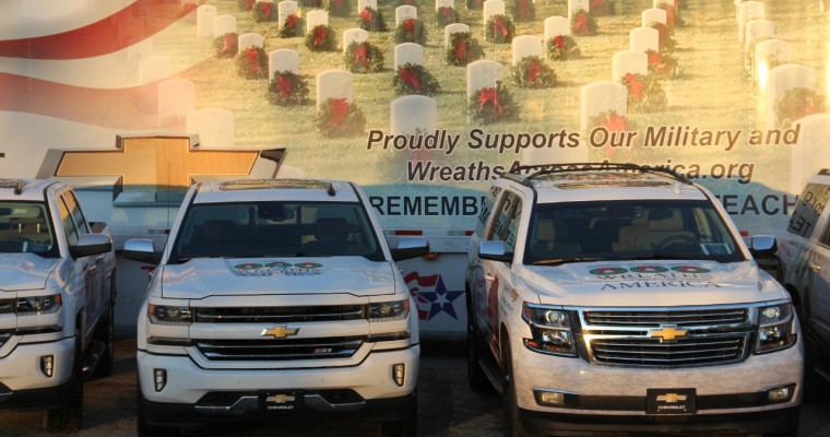 Chevy Supplies Silverados and Suburbans for Wreaths Across America