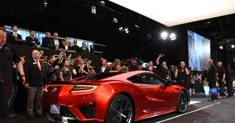 Rick Hendrick Bids $1.2 Million on First 2017 Acura NSX