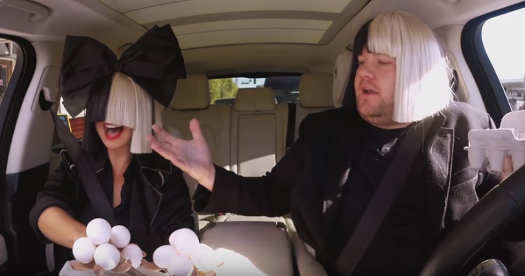 James Corden Wears Wig, Sings with Sia in Latest Carpool Karaoke