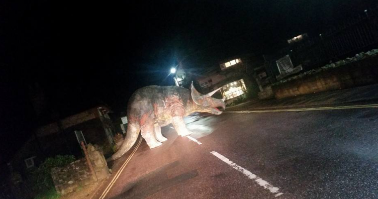 Dinosaur Disrupts Traffic on the Isle of Wight