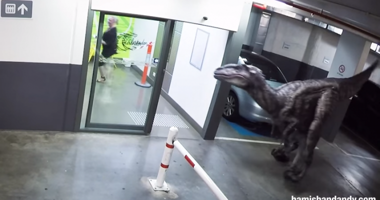 Watch Out For Dinosaurs in Parking Garages