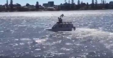 Toyota Land Cruiser Takes On Australia’s Swan River