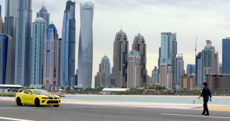 “Jason Bourne” Stunt Driver Takes 2016 Chevy Camaro SS for a Hair-raising Ride on Dubai Runway