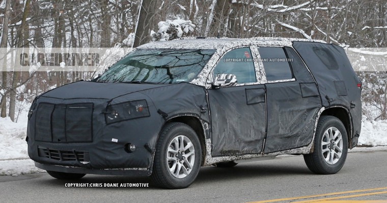 A Preview of the 2018 Chevy Traverse, Spotted Under Heavy Camouflage