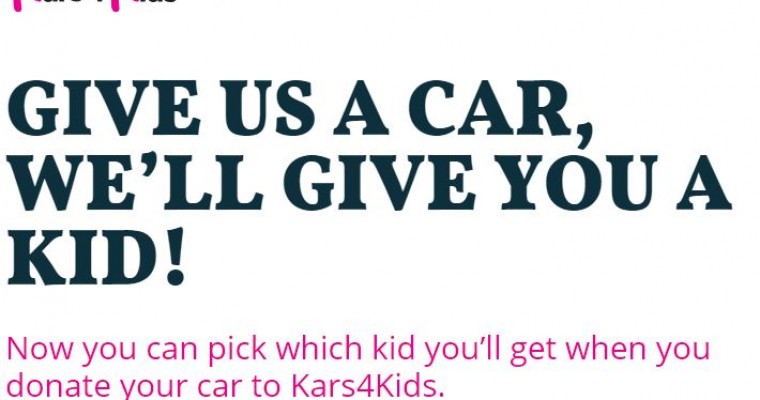 Kars4Kids’ April Fool’s Gag: Give Us a Car, We’ll Give You a Kid