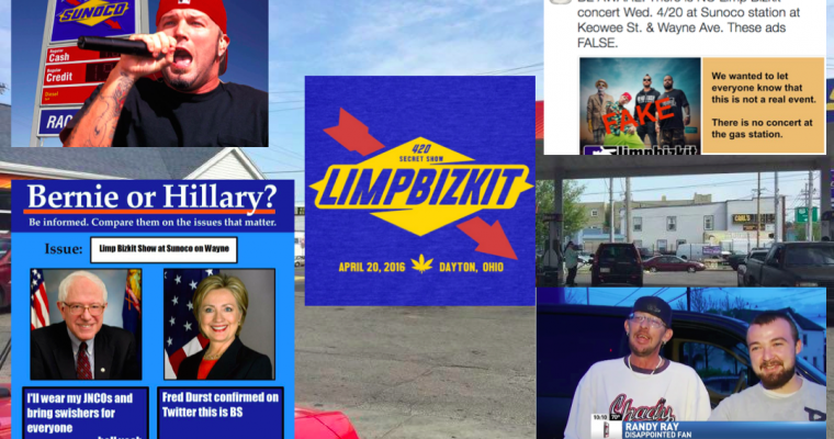 So is Limp Bizkit Going to Play a Show at the Sunoco in Dayton Tonight, Or What?
