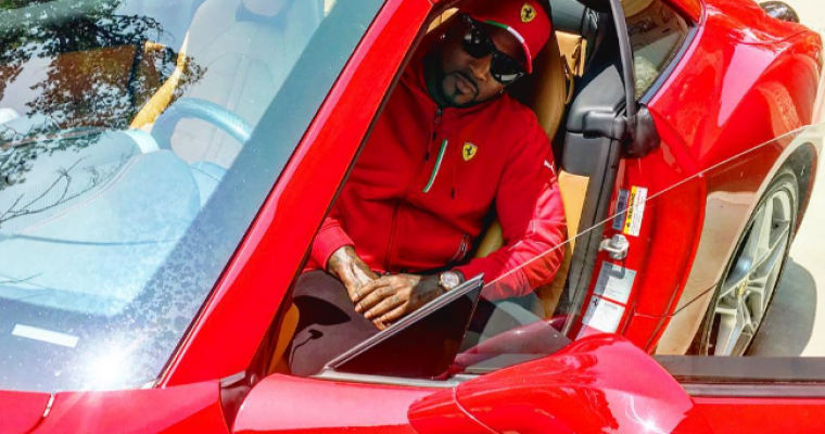 Atlanta Rap Star Jeezy Shows Off New Red Ferrari