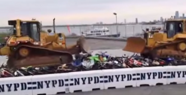 [VIDEO] NYPD Uses Bulldozers to Destroy Illegal Street Bikes