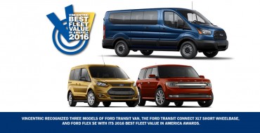 Ford Pulls Down Seven Vincentric Best Fleet Value in America Awards