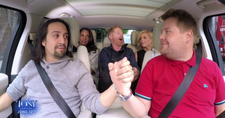 Broadway Hits The Road With James Corden and Carpool Karaoke