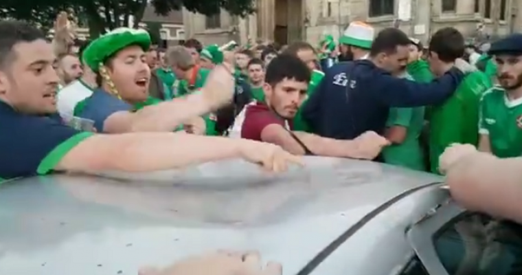 Irish Soccer Fans Damage a Car, Try to Pay for It, Then Fix It Themselves