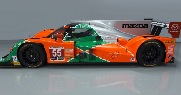 Mazda Celebrates 25th Anniversary of Le Mans Victory With Classic Argyle Paint Job