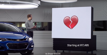 2016 Cruze Commercial Combines Chevy’s Stupid “Real People” Ads with its Stupid Emoji Ads, Is Stupid