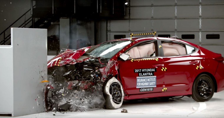 [VIDEO] IIHS Reveals Crash Footage & Safety Rating for 2017 Hyundai Elantra