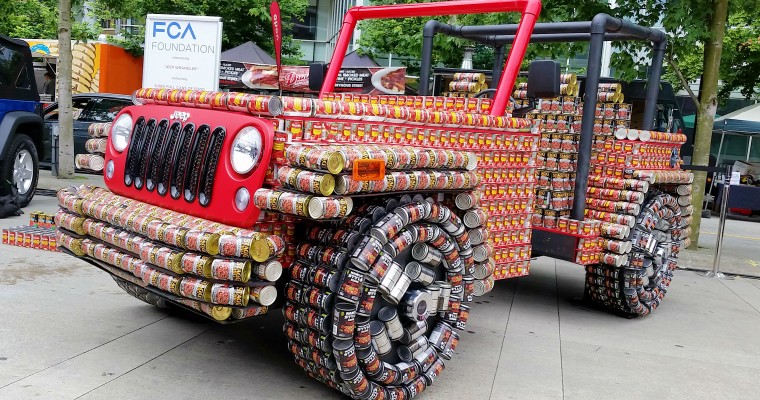 Fiat Chrysler Foundation Creates Second Life-Sized Jeep Wrangler from Cans