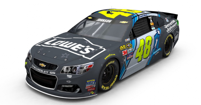 Paint Scheme for Jimmie Johnson’s New Chevy Racecar Supports Youth Education