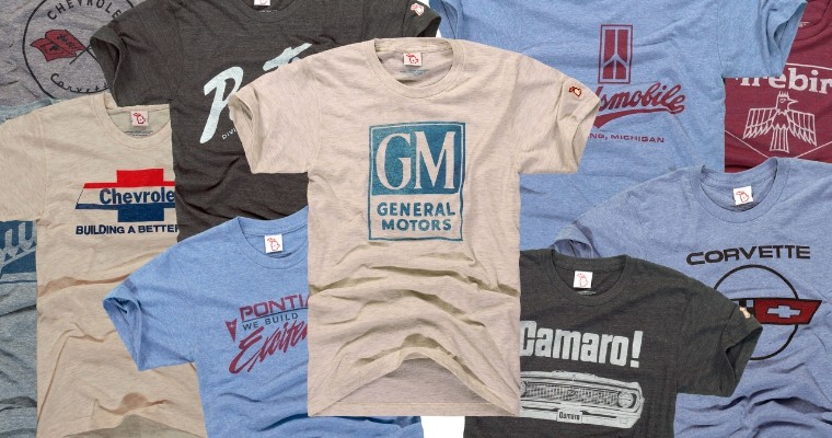 General Motors Releases Retro T-Shirts in New Line of Michigan-Inspired Swag