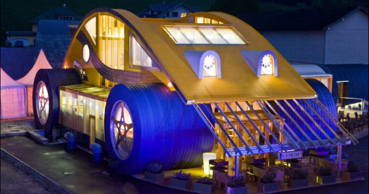 This Former Restaurant in Austria Looks Like a Giant VW Beetle!