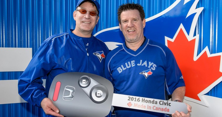 Honda Canada Gives Away 2016 Civic at Toronto Blue Jays Game