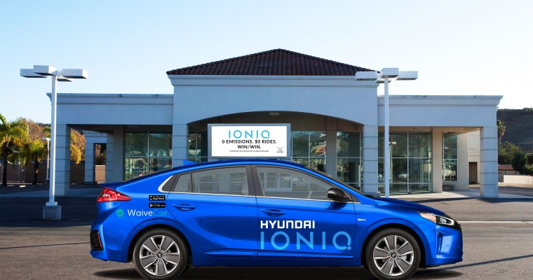 Free Car-Sharing Program WaiveCar to Use Hyundai Ioniq Electric Cars
