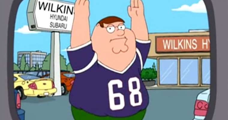 Family Guy Flashback: Peter Griffin Advertises for Wilkins Hyundai and Subaru