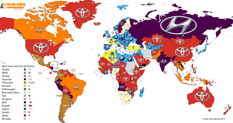 Toyota is the Most Googled Car Brand in the World