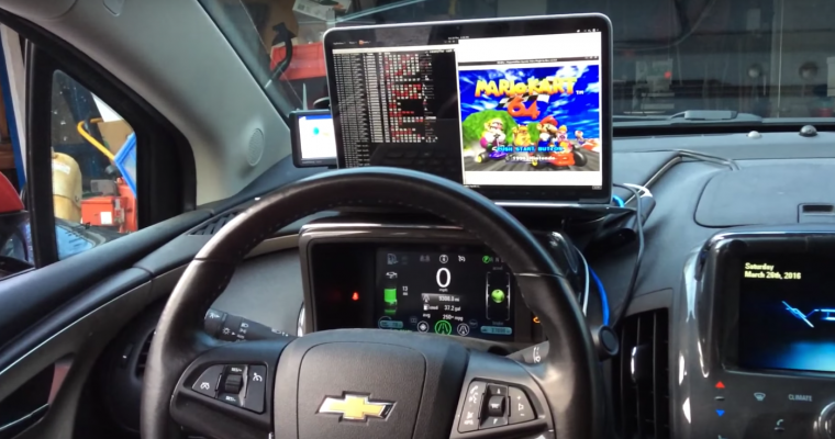 Heroic Hackers Turn Chevy Volt Into Mario Kart 64 Arcade Machine