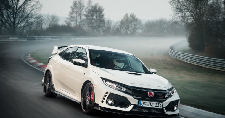 2017 Civic Type R Established as World’s Fastest Front-Wheel-Drive Production Car at Nürburgring [VIDEO]