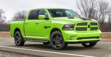 Ram Adds Sublime Lime Green and Blue Streak Color Schemes to Its Exterior Collection