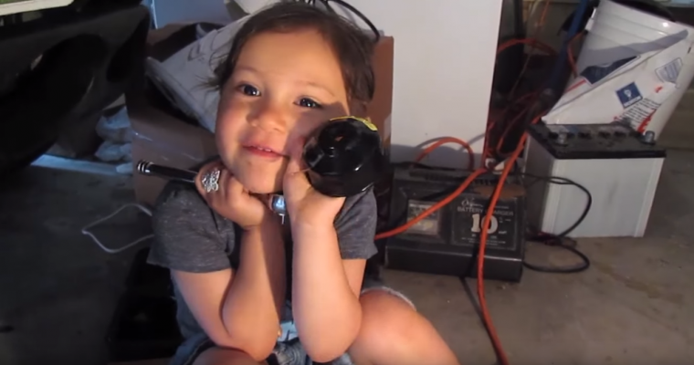 Cuteness Overload: The Little How To Girl Does an Oil Change