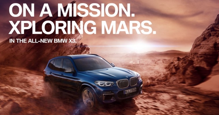 BMW’s “On a Mission” Campaign Transports the BMW X3 to Mars