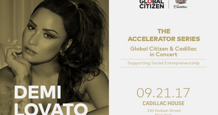 Demi Lovato Set to Perform at Cadillac House for Global Citizen Concert