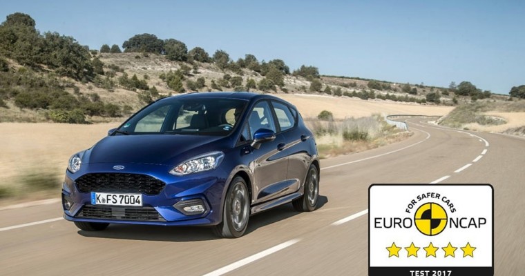 New Ford Fiesta Earns Five Stars in Euro NCAP Crash Testing