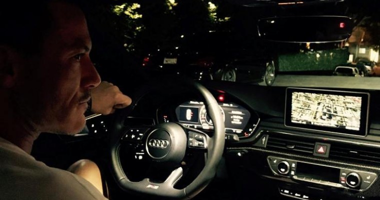 Luke Evans Goes For a Spin with Audi in LA