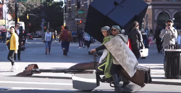 YouTubers Build Real-Life Star Wars Speeders to Drive Around NYC on Halloween