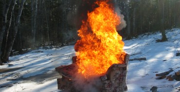 Couch Causes Car Conflagration