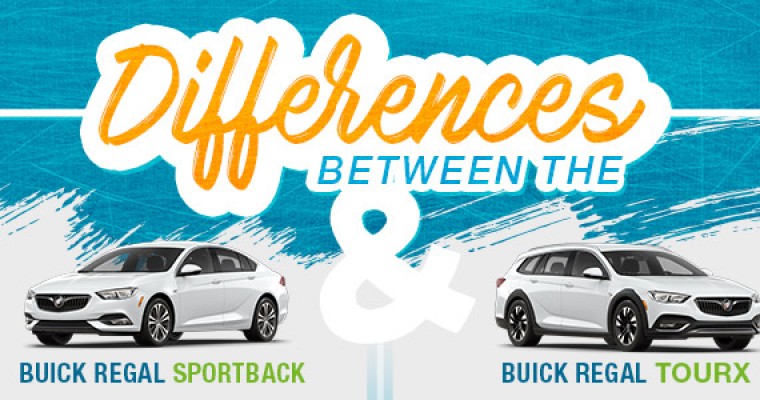 Infographic: Differences Between the Buick Regal Sportback and Buick Regal TourX