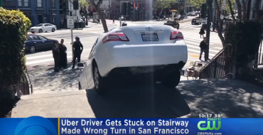 Uber Driver Blames GPS for Impromptu Stairs Incident