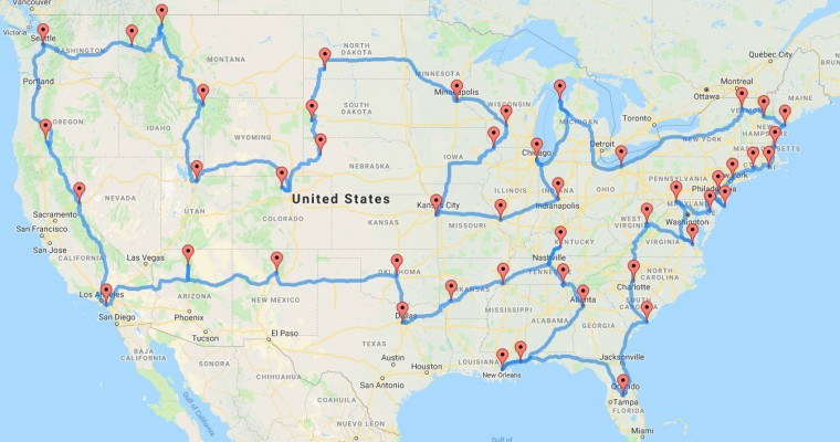 Chevrolet Helps Create the Most Efficient Route for a 48-State Road Trip