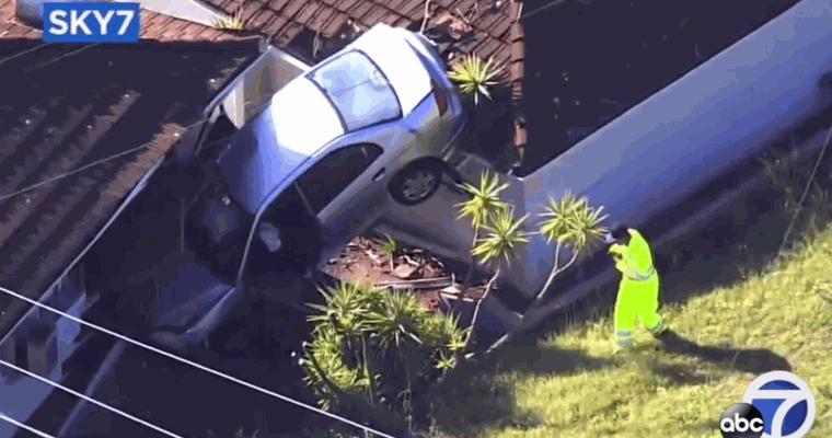 Couple Hits the Snooze Button When a Car Crashes Into Their Living Room