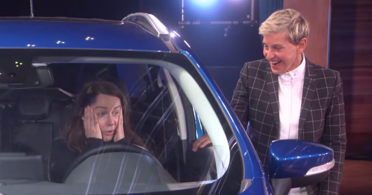 Ellen DeGeneres Surprises Correspondent Jeannie Klisiewicz with a Brand New Ford EcoSport