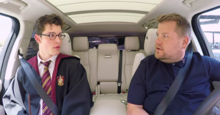 Shawn Mendes Dresses Up Like Harry Potter on Carpool Karaoke with James Corden