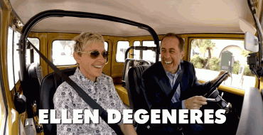 Jerry Seinfeld Grabs Coffee with Ellen DeGeneres in a 1977 Toyota FJ40 Land Cruiser