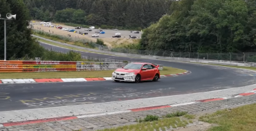 Facelifted Honda Civic Type R Already Having a Go at the Nürburgring