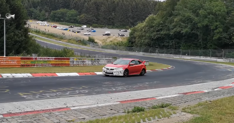 Facelifted Honda Civic Type R Already Having a Go at the Nürburgring