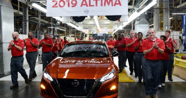 Nissan Celebrates Beginning Of 2019 Altima Production