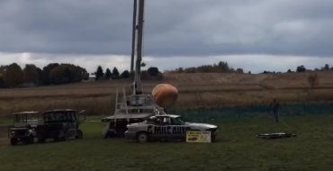 Relax and Watch These Pumpkins Crush Junk Cars